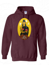 Load image into Gallery viewer, Maroon Hoodie with MLF art